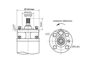 Насос відцентровий 380В 11кВт H 84(47)м Q 1300(1000)л/хв 5" 3/4 колеса нерж сталь+пульт DONGYIN (6SP60-6) (7777633) №12