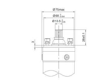 Насос центробежный 0.25кВт H 35(26)м Q 45(30)л/мин Ø80мм 20м кабеля mid AQUATICA (778400) №15