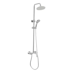 Душова колона із змішувачем Mixxus Premium SOFIA White/Chr-009-J (MI1667) №1