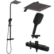 Душевой гарнитур REA JET BLACK MAT Черный матовый