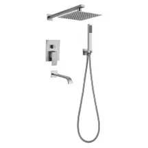 Вбудована душова система MIXXUS KUB-009 INNER (нерж. сталь)