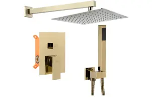 Душевой гарнитур + BOX REA BENTO Золото REA-P4893 №1