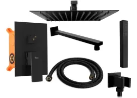 Душевой гарнитур + BOX REA FENIX Черный REA-P6920
