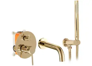 Смеситель для Ванны REA Lungo Золото + BOX REA-P4563 №1
