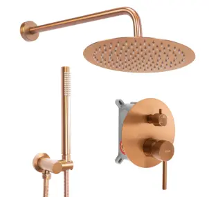 Душевая система REA LUNGO BRUSHED COPPER + BOX скрытого монтажа №1
