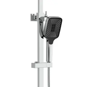 Душова система універсальна Qtap Sloup термостатична на два споживача QTSL57103KNC Chrome №4