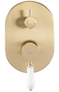 Душова система REA SERRA BRUSHED GOLD + BOX прихованого монтажу №4