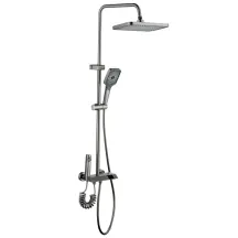 Душевая колонна со смесителем Mixxus Premium NEPTUNE 009-J GRAPHITE с кнопкой переключения, 4 режим