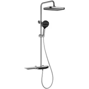 Душова колона з термостатичним змішувачем MIXXUS PREMIUM SPACE-009-J CHROME з кнопковим перемиканням №1