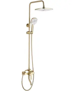 Душовий гарнітур REA ARGUS BRUSHED GOLD золотий матовий з виливом №2