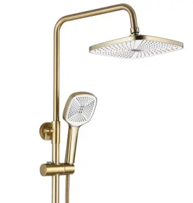 Душовий гарнітур REA ARGUS BRUSHED GOLD золотий матовий з виливом №5