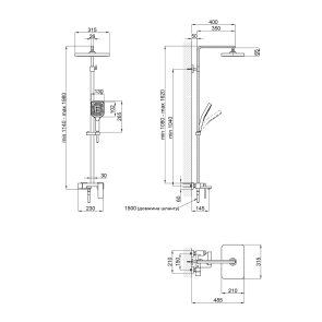 Душевая система Qtap Gemini 51103KNC №2