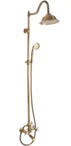 Душовий гарнітур REA BERGAMO ANTIQUE BRONZE з виливом №3