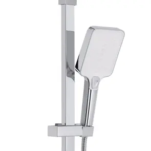 Душевая система универсальная Qtap Swan Cascada на три потребителя (с изливом) QTSWA111CRW45570 Chrome/White №5
