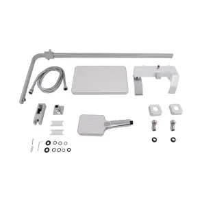Душевая система универсальная Qtap Swan Cascada на три потребителя (с изливом) QTSWA111CRW45570 Chrome/White №9