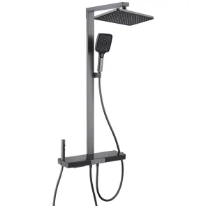 Душова колона з термостатичним змішувачем Mixxus Premium Next-009-J Graphite, 4 режими (MI6544) №1