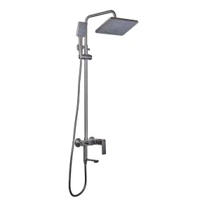 Душевая колонна со смесителем Haiba Kubus 009-J Graphite (HB4005) №1