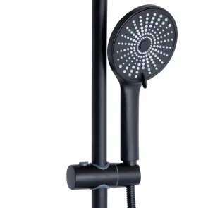 Душова система універсальна Qtap Jay на три споживача (з виливом) QTJAY111BLM45549 Black Matt №5