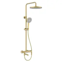 Душова колона із змішувачем Koer KB-56029-12 3 функції, колір матове золото (KR5503)