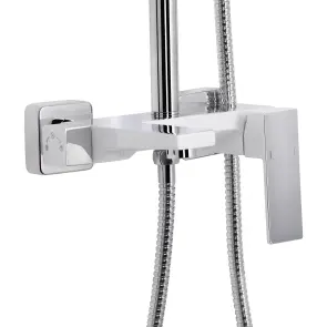 Душова система універсальна Qtap Gemini на три споживача (з виливом) QTGEM111CRW45687 Chrome/White №3