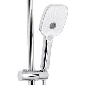 Душова система універсальна Qtap Gemini на три споживача (з виливом) QTGEM111CRW45687 Chrome/White №4