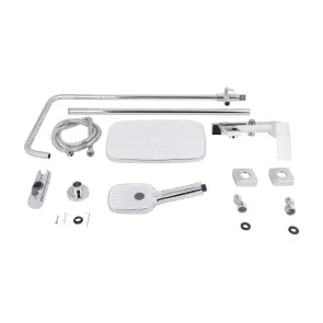 Душова система універсальна Qtap Gemini на три споживача (з виливом) QTGEM111CRW45687 Chrome/White №12