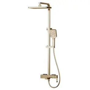 Душова колона із змішувачем Haiba KANT 009-J BRUSHED GOLD (HB9606) №1