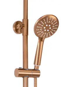 Душовий гарнітур REA LUNGO BRUSHED COPPER з термостатом та виливом №4