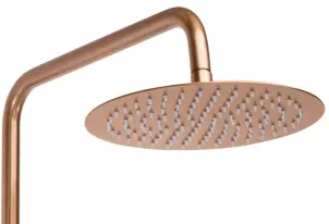 Душовий гарнітур REA LUNGO BRUSHED COPPER з термостатом та виливом №5