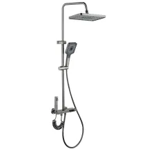 Душова колона із змішувачем Mixxus Premium RIVIERA 009-J GRAPHITE з кнопкою перемикання, 4 режим