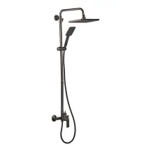 Душевая колонна со смесителем и удлинителем в комплекте Haiba Alex 003-J Graphite (HB3996)