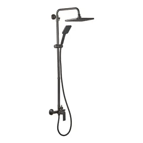 Душевая колонна со смесителем и удлинителем в комплекте Haiba Alex 003-J Graphite (HB3996) №1