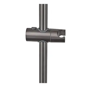Душевая колонна со смесителем и удлинителем в комплекте Haiba Alex 003-J Graphite (HB3996) №2