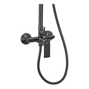 Душевая колонна со смесителем и удлинителем в комплекте Haiba Alex 003-J Graphite (HB3996) №4