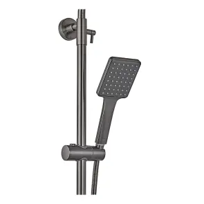 Душевая колонна со смесителем и удлинителем в комплекте Haiba Alex 003-J Graphite (HB3996) №5