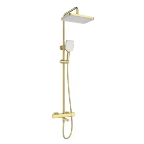 Душевая колонна Mixxus Premium VIRGO 009-J BRUSHED GOLD с термостатическим смесителем, 3 функции (M №1