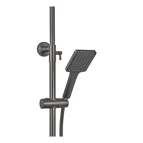 Душова колона із змішувачем Haiba Milano 003-J Graphite (HB4009) №3