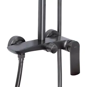 Душевая система для душа Qtap Slavonice на два потребителя QTSLA110GMB45913 Gunmetal Black PVD №3