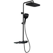 Душевая колонна с термостатическим смесителем MIXXUS PREMIUM SPACE-009-J BLACK с кнопочным переключ