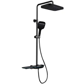 Душевая колонна с термостатическим смесителем MIXXUS PREMIUM SPACE-009-J BLACK с кнопочным переключ №1
