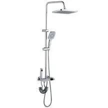 Душевая колонна со смесителем Mixxus Premium NEPTUNE 009-J с кнопкой переключения, 4 режима (MI6832