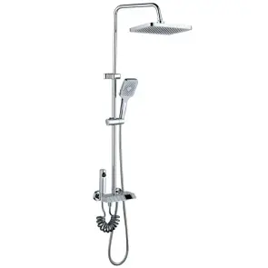 Душевая колонна со смесителем Mixxus Premium NEPTUNE 009-J с кнопкой переключения, 4 режима (MI6832 №1