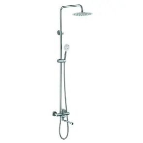 Душова колона із змішувачем Zerix DAX-006-J-20cm (нерж. сталь) (ZX4827) №1