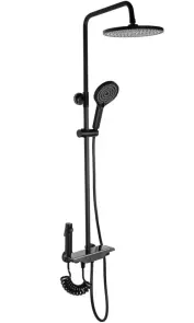 Душовий гарнітур REA SAVIO LED BLACK з термостатом №3
