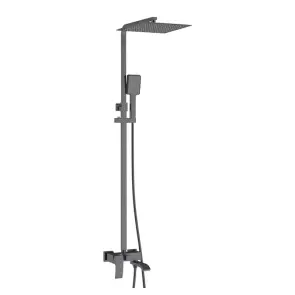 Душевая колонна со смесителем Koer KB-56007-07, 3 функции (Цвет графит) (KR5160) №1