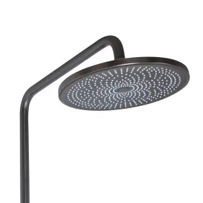 Душова система універсальна Qtap Slavonice на три споживача (з виливом) QTSLA111GMB45910 Gunmetal Black PVD №6