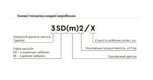Насос центробежный скважинный 0.25кВт H 33(27)м Q 80(50)л/мин Ø94мм AQUATICA (DONGYIN) (777111) №19