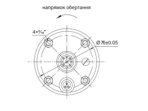 Насос відцентровий свердловинний 0.25кВт H 42(36)м Q 55(30)л/хв Ø102мм (кабель 30м) AQUATICA (DONGYIN) (777442) №20