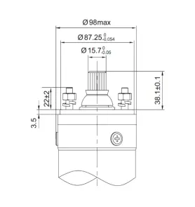 Насос центробежный 1.1кВт H 127(98)м Q 55(35)л/мин Ø102мм 60м кабеля mid AQUATICA 4QJED3-18-1.1 (778445) №4