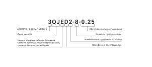 Насос відцентровий 0.92кВт H 105(82)м Q 55(35)л/хв Ø102мм 50м кабелю mid AQUATICA 4QJED3-15-0.92 (778444) №21